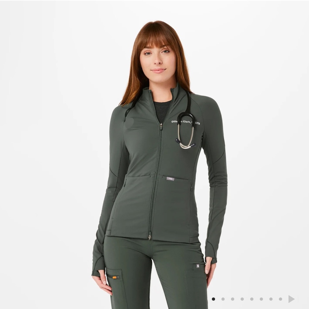 FIGS ContourKnit Scrub Jacket